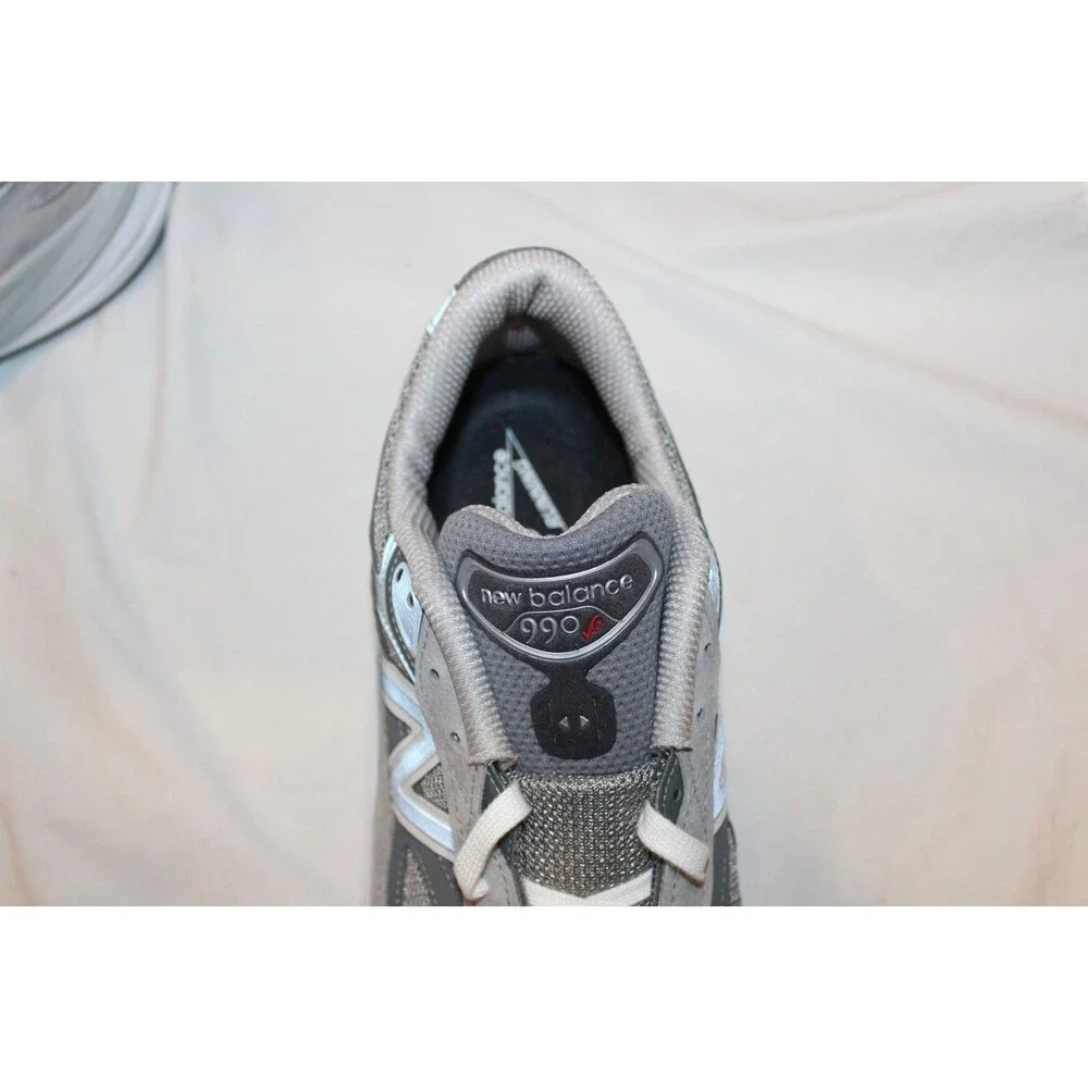 New Balance 990 v6 Men's Gray White Lace Up Running‎ Sneakers $200 SZ 7.5 4EEEE